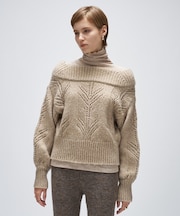 アイレットオフショルニットプルオーバー