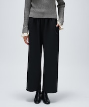 【セットアップ/マシンウォッシュ】カットジョーゼットイージーワイドパンツ