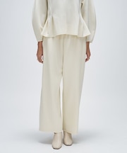 【セットアップ／マシンウォッシュ】カットジョーゼットイージーワイドパンツ