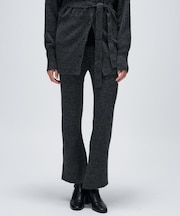 【セットアップ】リブニットフレアパンツ