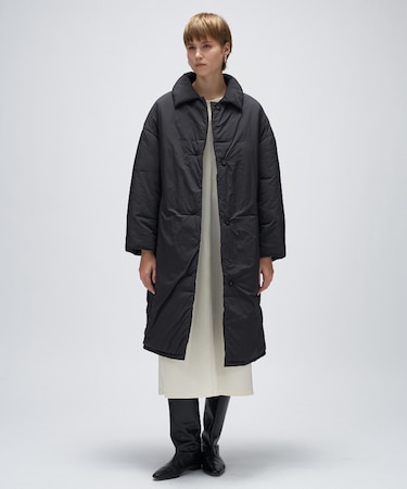 パディングロングコート