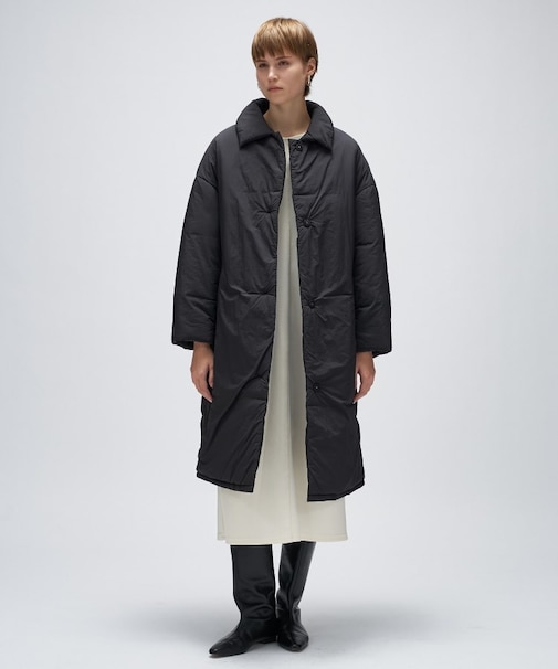 パディングロングコート