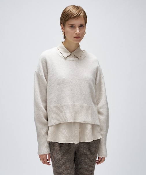 フォックスブレンドクルーニット