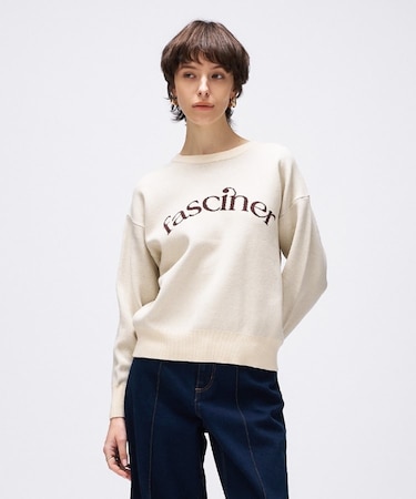 【手洗い可】ロゴニットプルオーバー