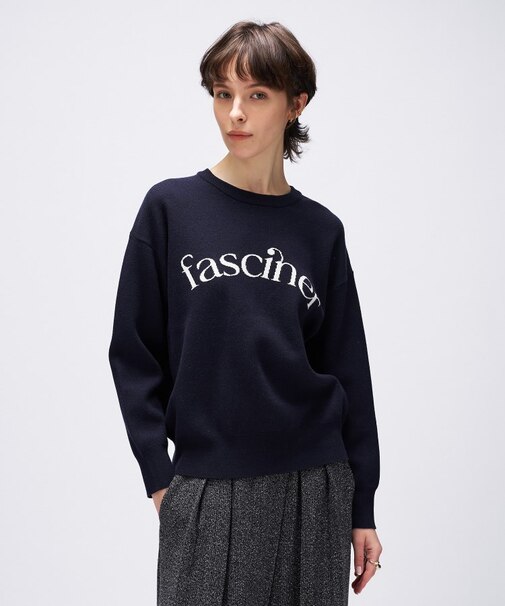 【手洗い可】ロゴニットプルオーバー