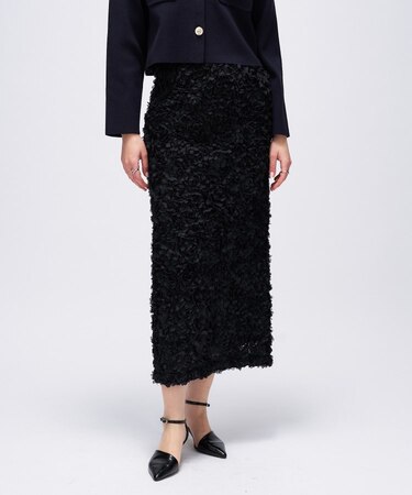 【手洗い可】フラワーチュールレーススカート