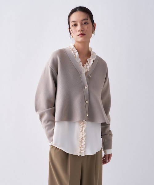 ENFOLD べプラムカーディガン エンフォルド enfold ペプラム