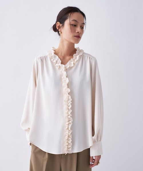 オケージョン／手洗い可】フリルブラウス｜クロエンスの通販｜&mall
