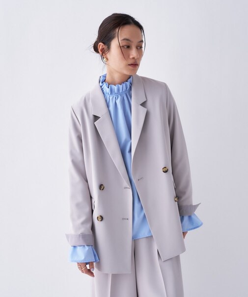 【セットアップ／オケージョン／防花粉】ライトテーラードジャケット