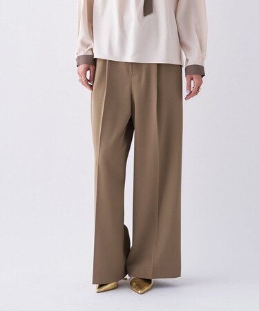 【セットアップ／オケージョン／防花粉】イージータックワイドパンツ