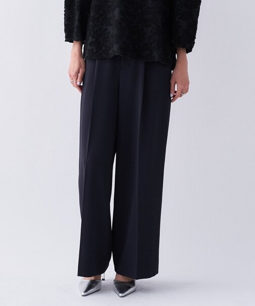 【セットアップ／オケージョン／防花粉】イージータックワイドパンツ