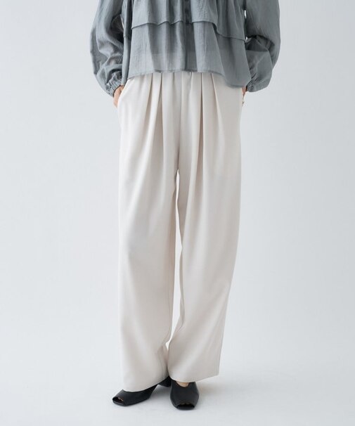 【セットアップ／オケージョン／マシンウォッシュ】ツイルイージータックパンツ