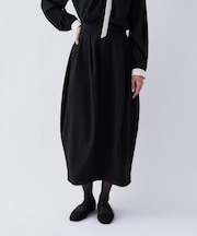 【セットアップ/オケージョン/マシンウォッシュ】ダンボールコクーンスカート