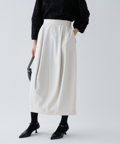 【セットアップ／オケージョン／マシンウォッシュ】ダンボールコクーンスカート