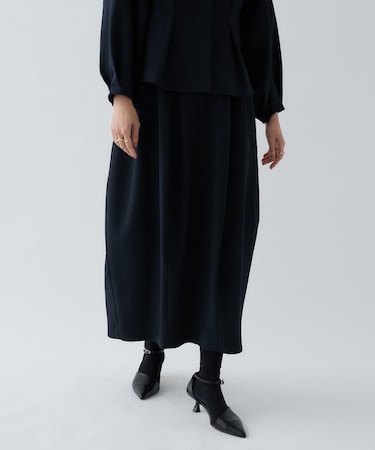 【セットアップ／オケージョン／マシンウォッシュ】ダンボールコクーンスカート