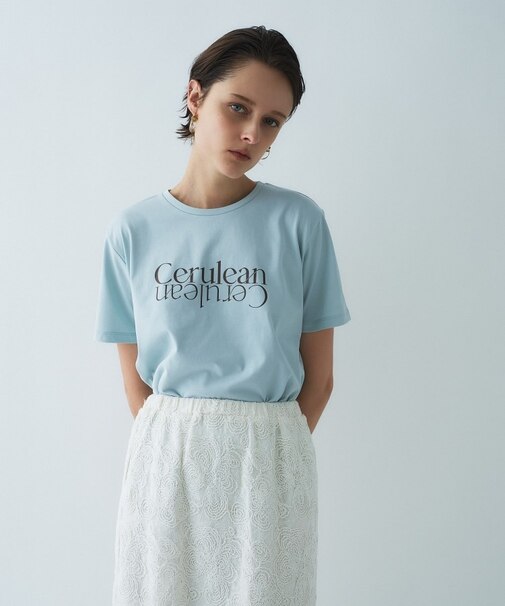 【マシンウォッシュ】ロゴプリントTシャツ