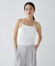 【カップ付き／マシンウォッシュ】デザインキャミソール