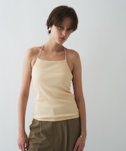 【カップ付き／マシンウォッシュ】デザインキャミソール