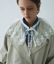 チュールレース付け襟