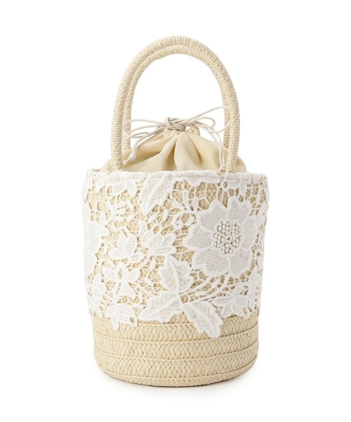 レースバケツトートバッグ｜クロエンスの通販｜&mall（アンドモール