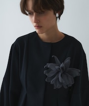 オーガンジーフラワーコサージュ