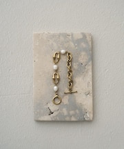 淡水パール オーバルチェーンマンテルブレスレット