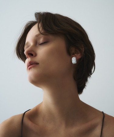 バロック淡水パールイヤリング