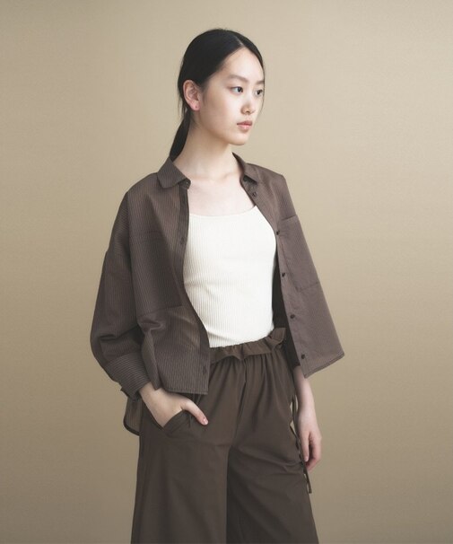 【再入荷】シアーストライプシャツ