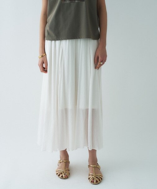 【セットアップ／手洗い可】エアリーローンガウチョパンツ