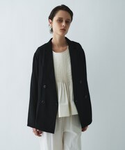 【手洗い可】シアーテーラードジャケット