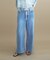 【8サイズ展開／トールサイズ】DeniMoove ライトデニム イージーパンツ　360°ストレッチ