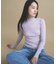 【WEB限定カラーあり】Relaxy Rich シルクカシミヤ混 モックネック ニット