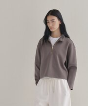 SMOOTHKEEP ハーフジッププルオーバー