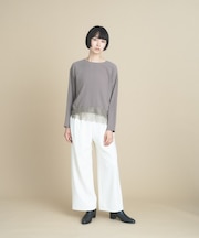 【手洗い可】レースドッキングブラウス　万能インナー