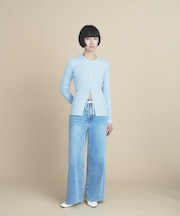 【WEB限定カラーあり】Relaxy Rich シルクカシミヤ混 リブニットカーディガン 9色展開