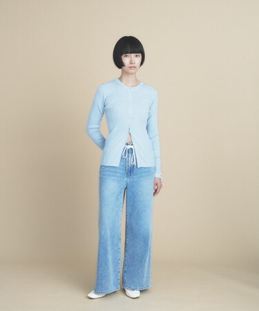 【WEB限定カラーあり】Relaxy Rich シルクカシミヤ混 リブニットカーディガン　9色展開