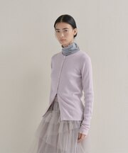 【WEB限定カラーあり】Relaxy Rich シルクカシミヤ混 リブニットカーディガン 9色展開