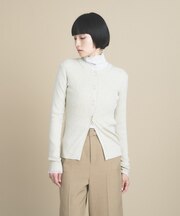 【WEB限定カラーあり】Relaxy Rich シルクカシミヤ混 リブニットカーディガン 9色展開