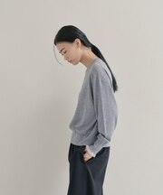 【WEB限定カラーあり】Relaxy Rich シルクカシミヤ混 クルーニット
