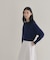 【WEB限定カラーあり】Relaxy Rich シルクカシミヤ混 クルーニット