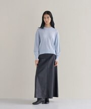 【WEB限定カラーあり】Relaxy Rich シルクカシミヤ混 クルーニット