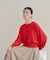 【WEB限定カラーあり】Relaxy Rich シルクカシミヤ混 クルーニット