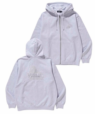 BACKSIDE SLANTED OG ZIP HOODED SWEATSHIRT