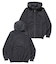 PIGMENT DYED EMBOSS LOGO ZIP HOODED SWEAT