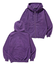 PIGMENT DYED EMBOSS LOGO ZIP HOODED SWEAT