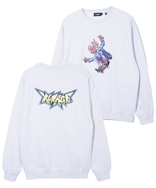 BURNING MONSTER CREWNECK SWEATSHIRT