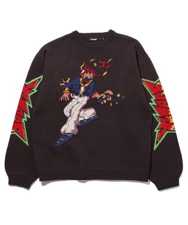 BURNING MONSTER CREWNECK KNIT
