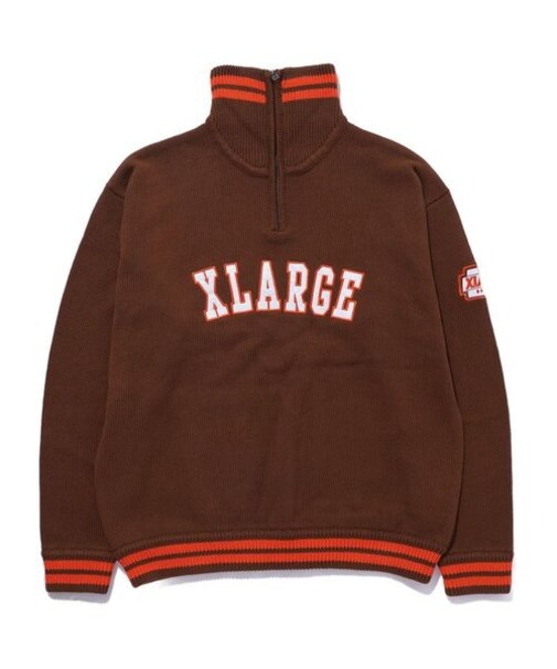 ARCH LOGO HALF ZIP PULLOVER KNIT