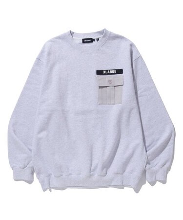 MILITARY POCKET CREWNECK SWEATSHIRT