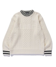 CABLE CREWNECK KNIT